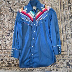 H Bar C western pearlsnap